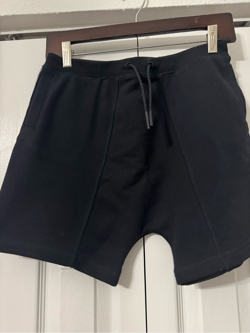 Burberry Black Athletic Drawstring Lounge Shorts